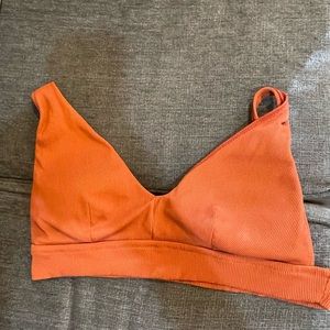 Aerie ribbed triangle bikini top